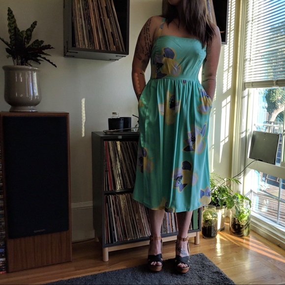 Corey Lynn Calter for Anthropologie Floral Midi Dress - Picture 2 of 3